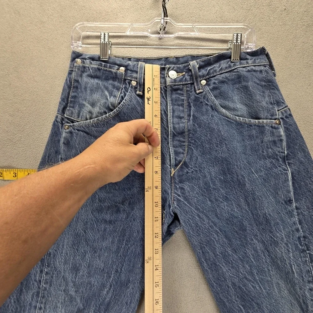Vintage Levis Engineered Jeans Mens 30x32 Blue Twisted Button Fly Medium Wash